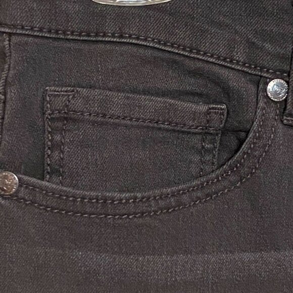 DG2 Diane Gilman Embellished Jeans Black Stretch Zip 5-pockets Women's Size 10T - Picture 5 of 8